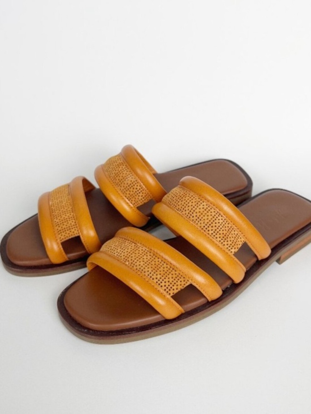 John Rmor Leather Slide Sandals